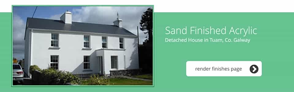 Detached House in Tuam, Co. Galway - Sand Finished Acrylic