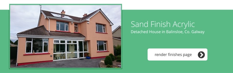 Detached House in Ballinsloe, Co. Galway - Sand Finish Acrylic