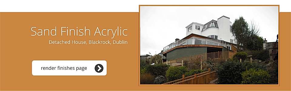 Detached House, Blackrock, Dublin - Sand Finish Acrylic