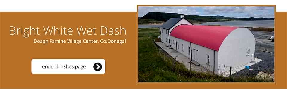 Doagh Famine Village Center, Co. Donegal - Bright White Wet Dash